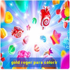 gold roger para colorir